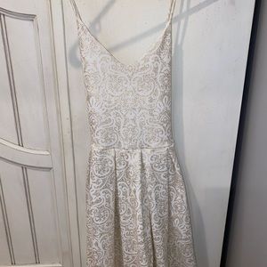 White and Gold Dress